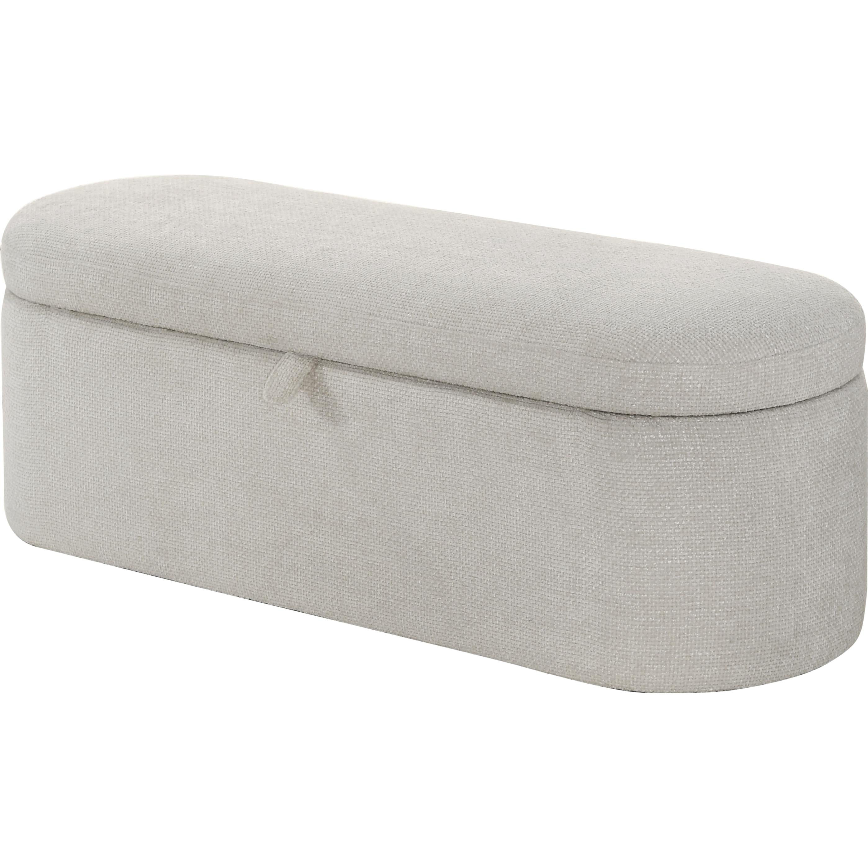 Crown Mark Philipa 4924OT-BENCH Storage Bench - Oatmeal Tweed IMAGE 1